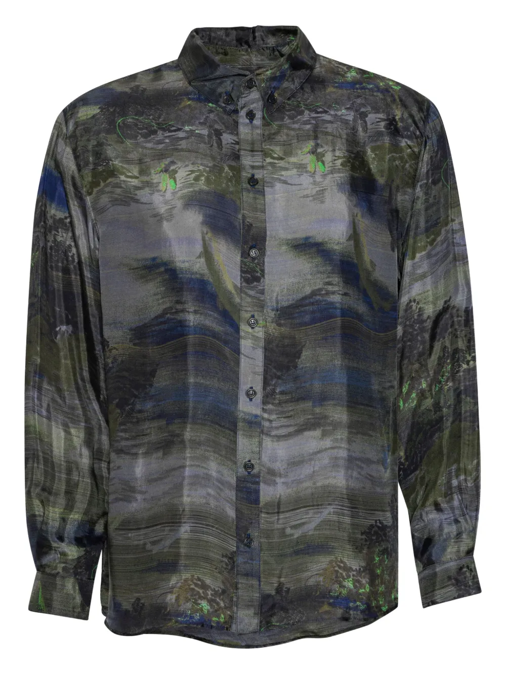 Block long-sleeves shirt