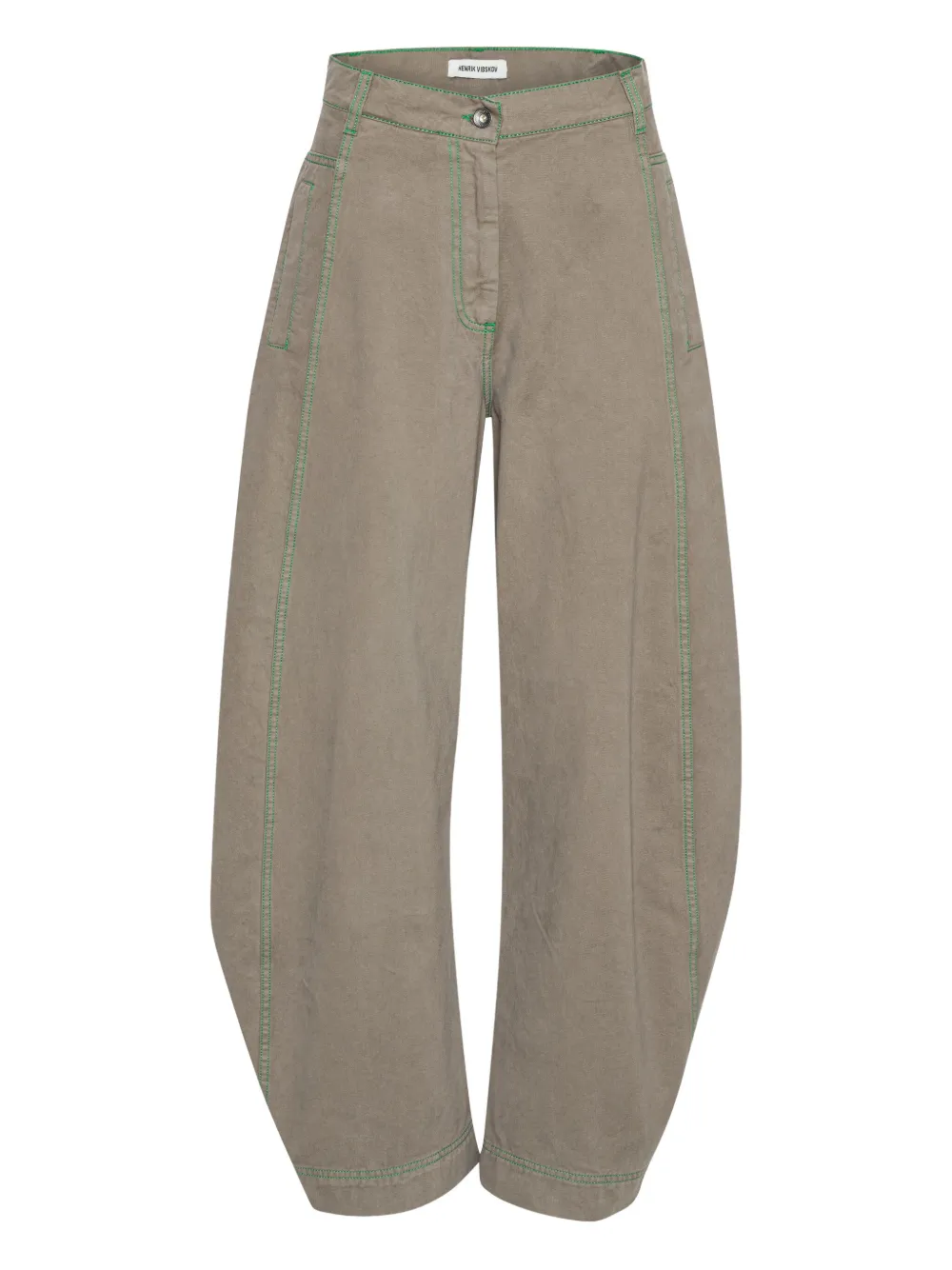 Henrik Vibskov Jeans met contrasterende stiksels Beige