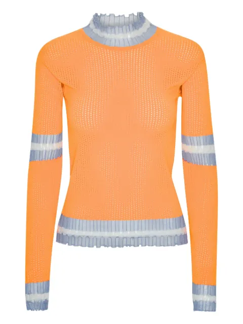 Henrik Vibskov perforated ruffled sweater