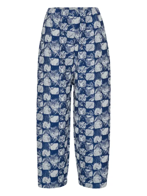 Henrik Vibskov patterned elasticated waistband trousers