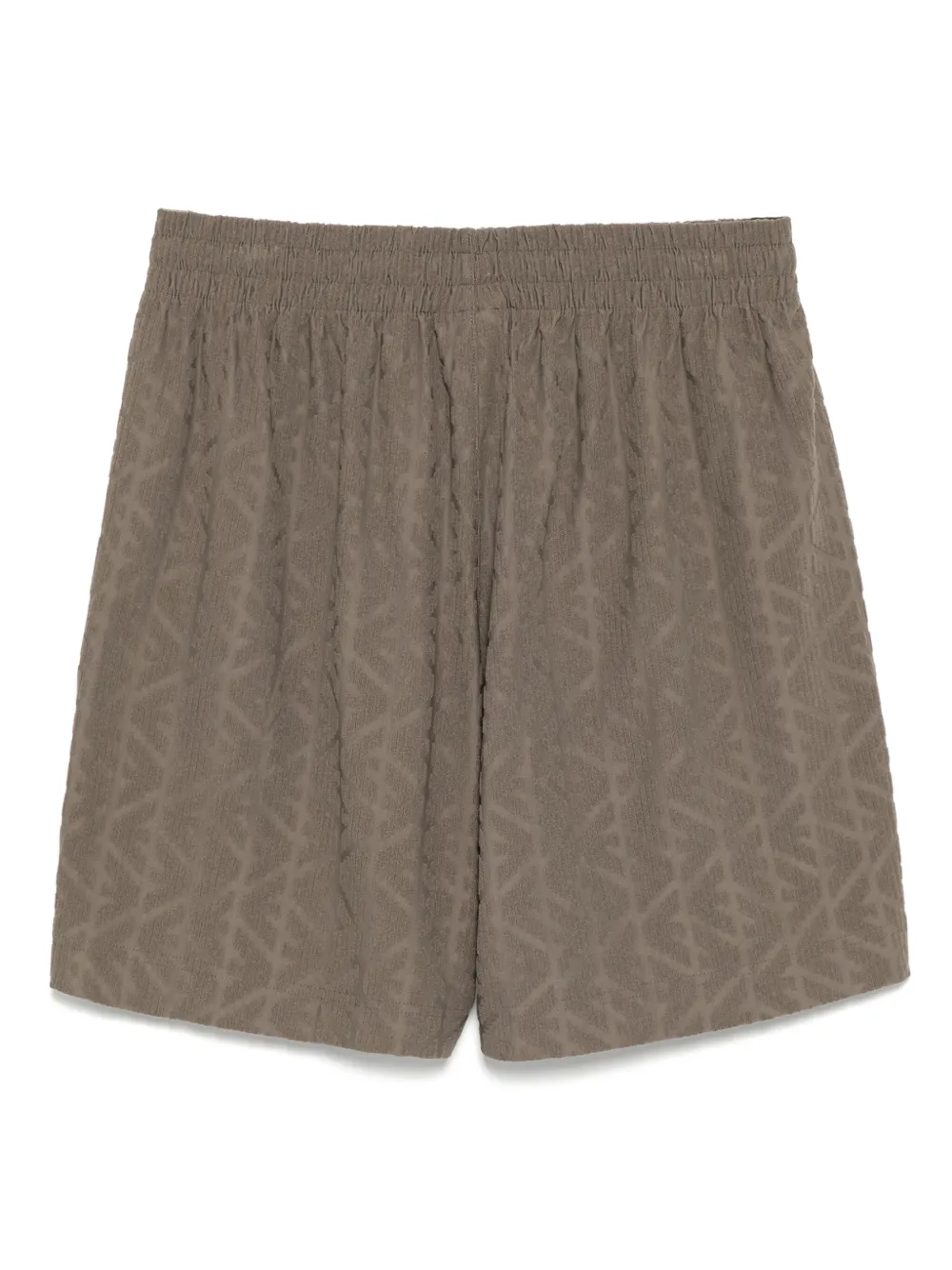 Emporio Armani Shorts met geborduurd logo Bruin
