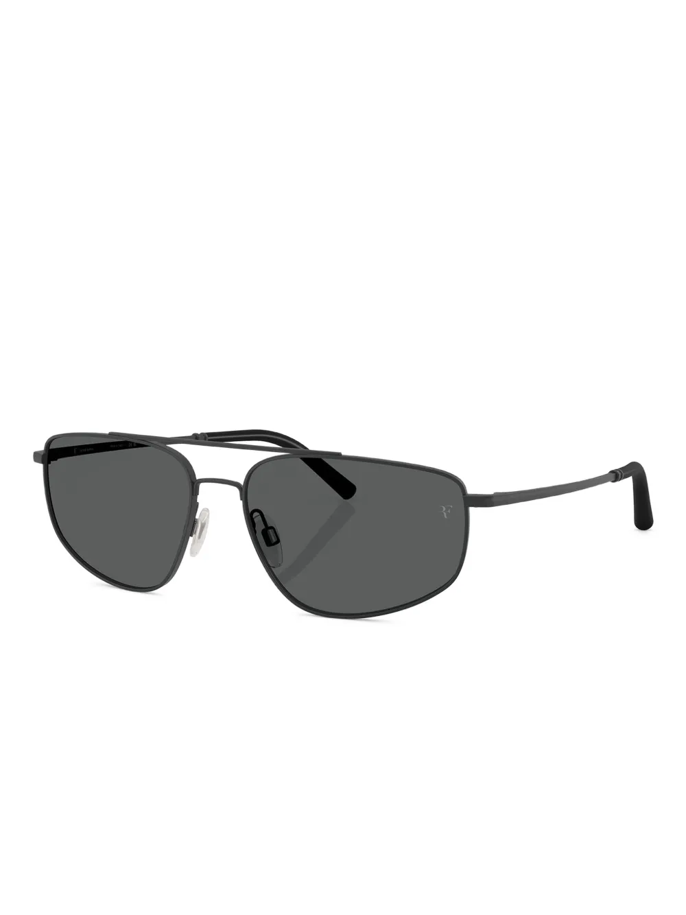 Oliver Peoples Zonnebril met piloten montuur - Zwart