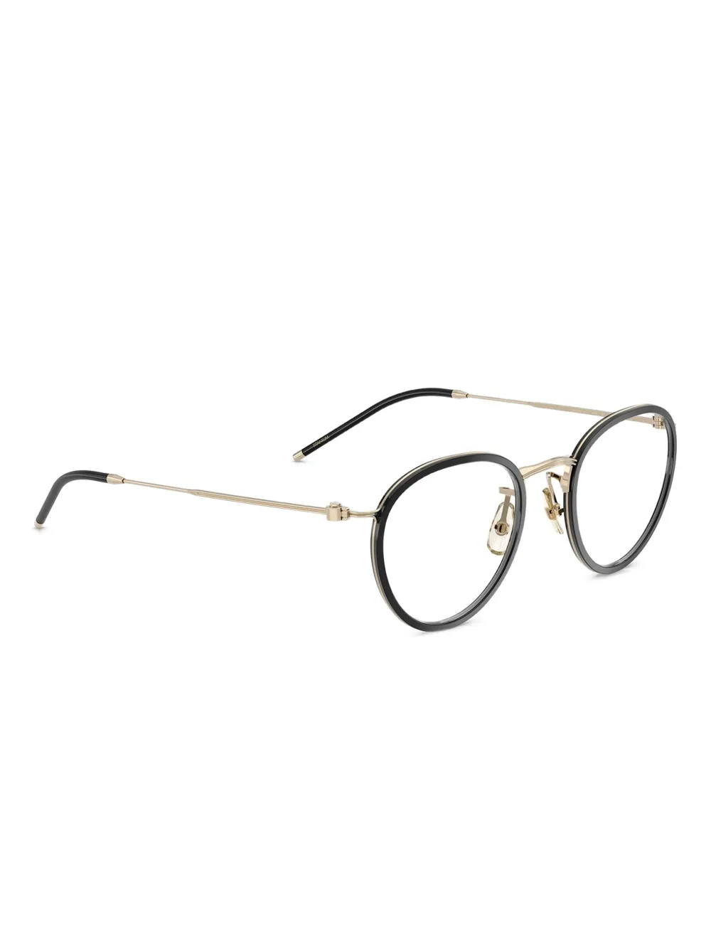 Oliver Peoples Bril met rond montuur Zwart
