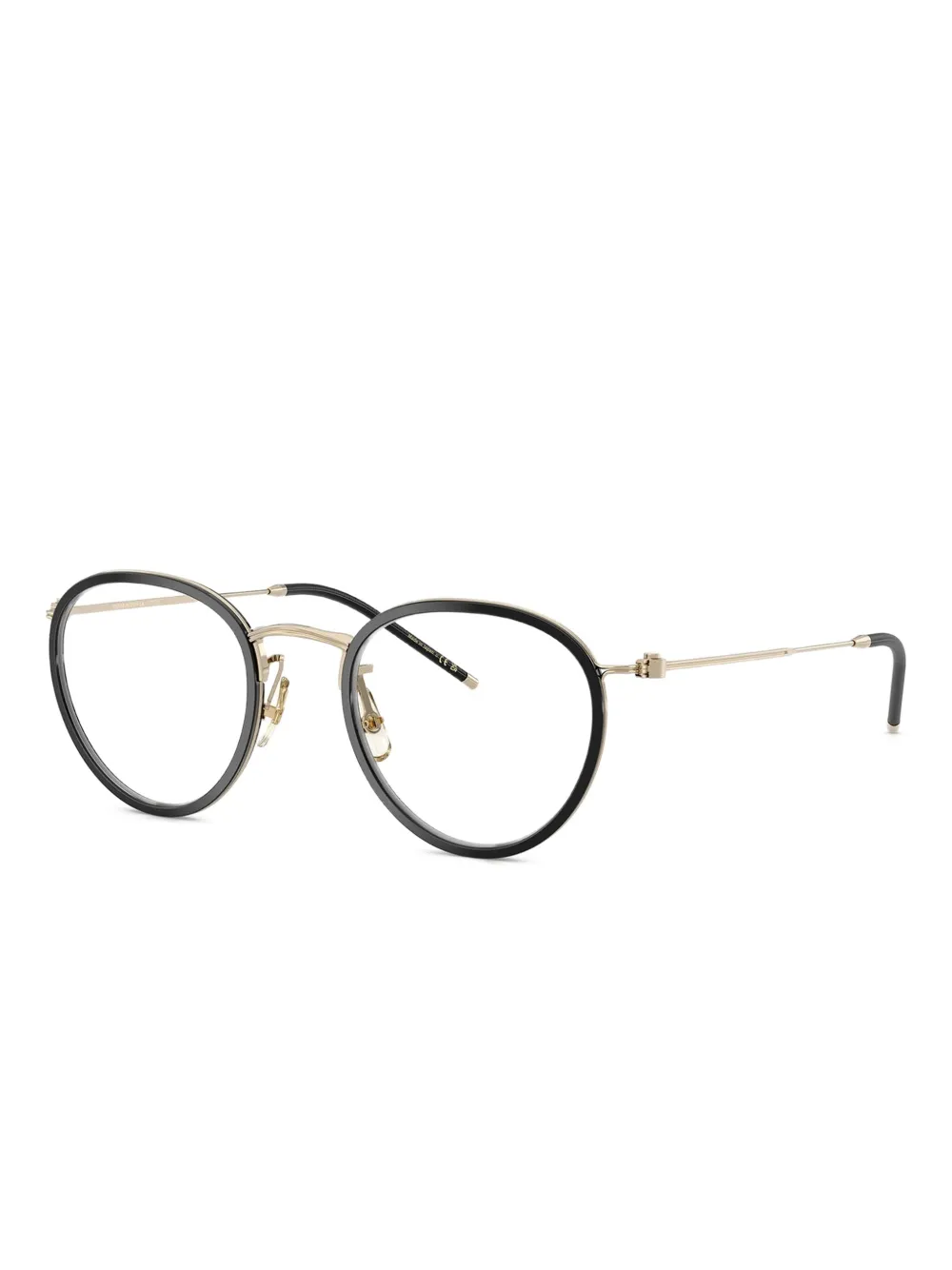Oliver Peoples Bril met rond montuur Zwart