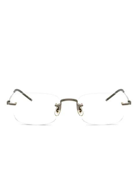 Oliver Peoples очки TK-10 в прямоугольной оправе