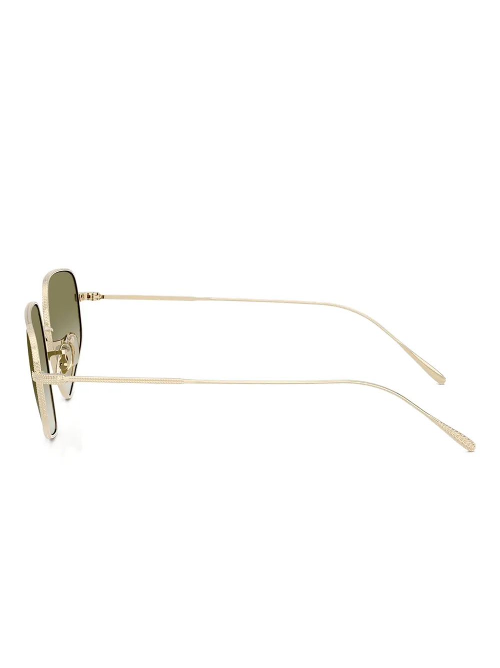 Oliver Peoples Zonnebril met geometrisch montuur Goud