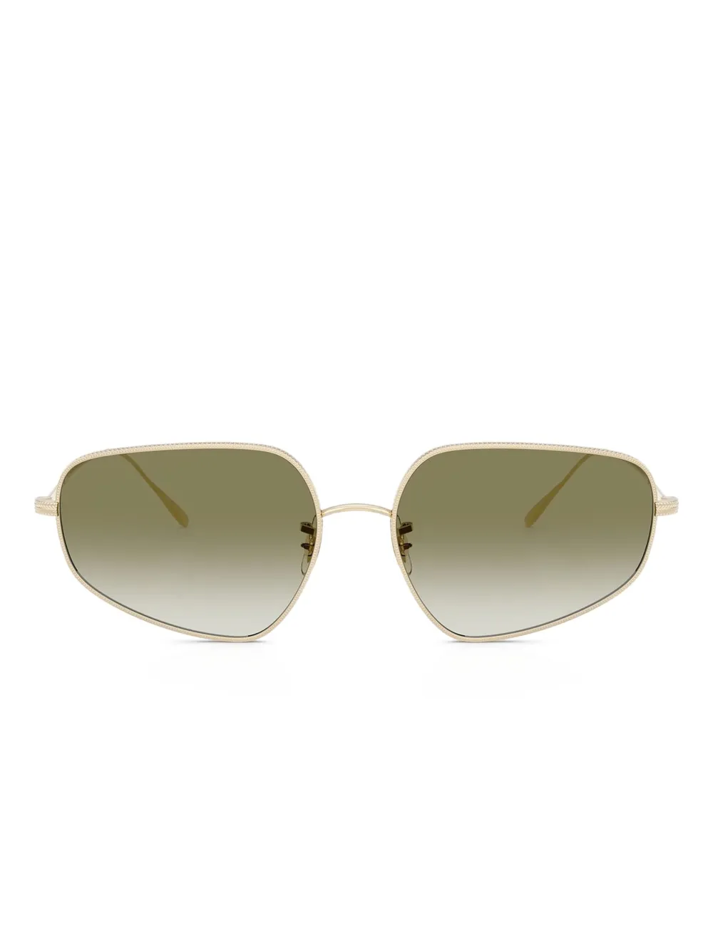 Oliver Peoples Occhiali da sole geometrici - Oro