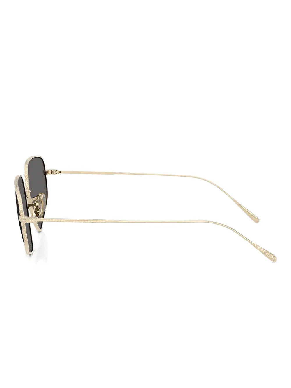 Oliver Peoples Zonnebril met geometrisch montuur Goud