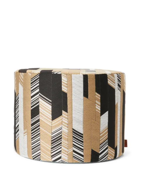 Missoni Home geometric-pattern pouffe