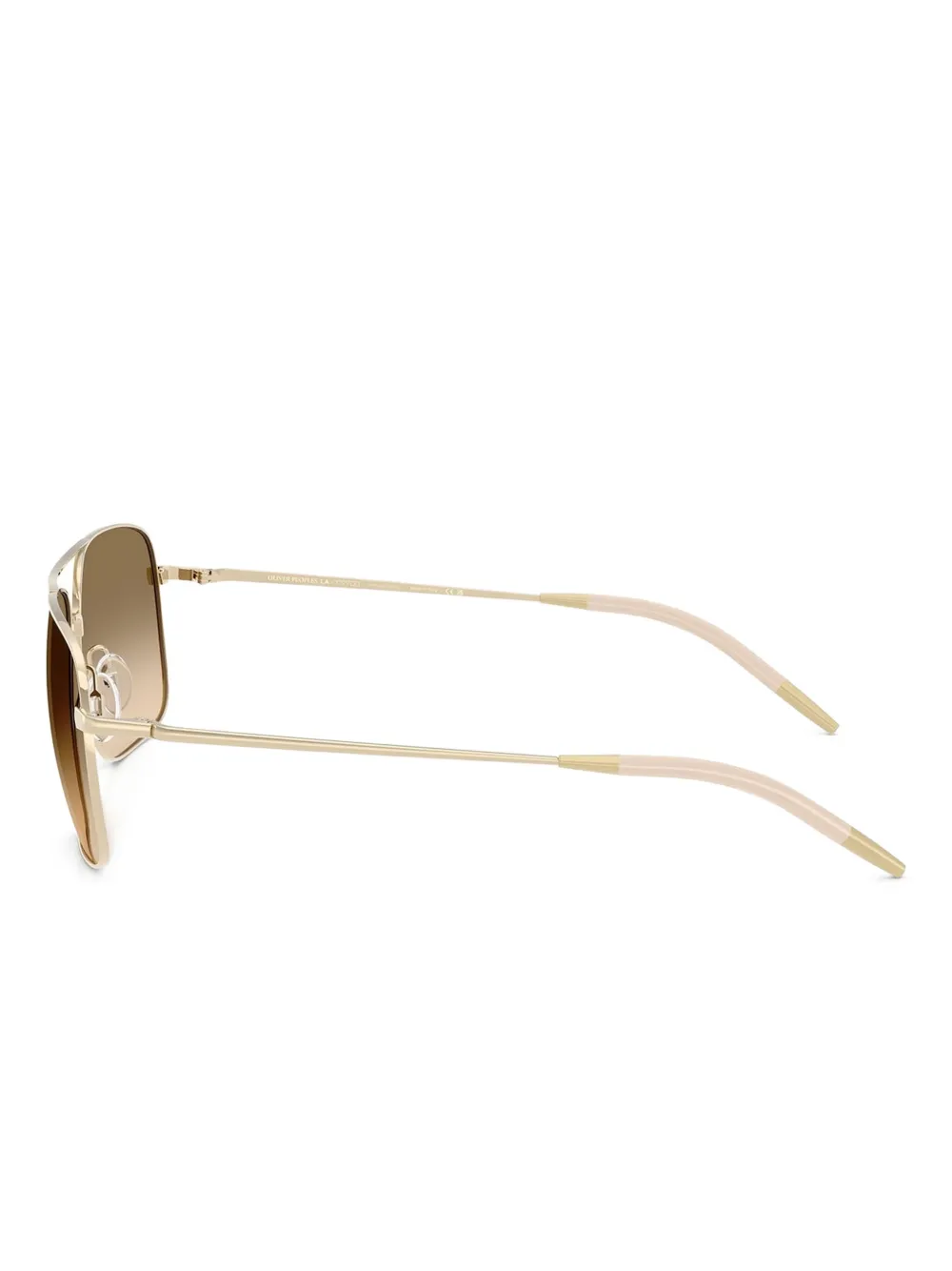 Oliver Peoples Zonnebril met metalen montuur Goud