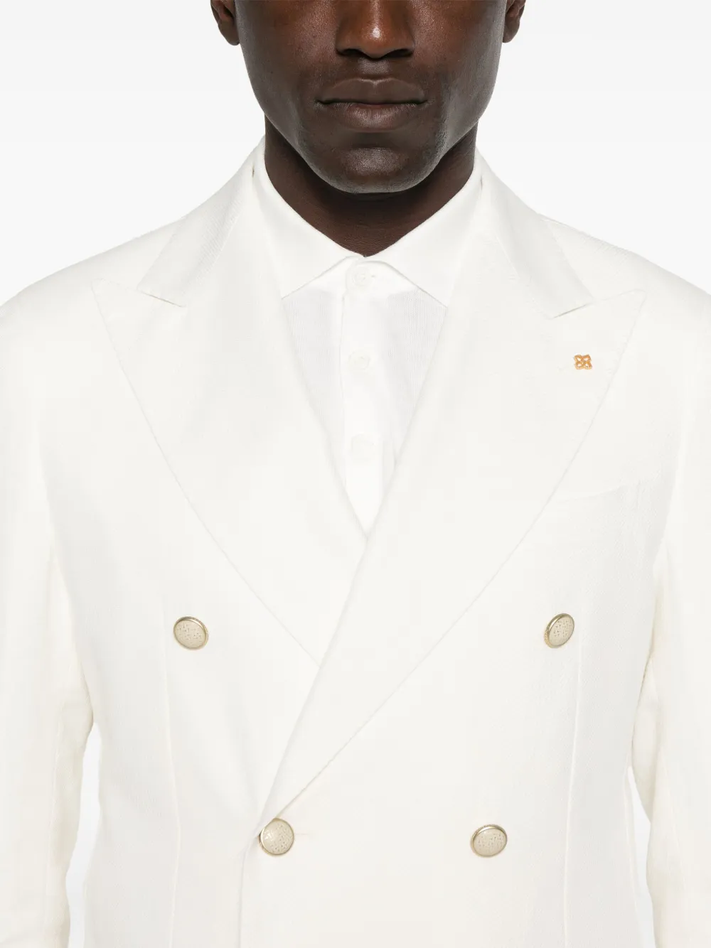 Tagliatore Twill blazer Wit