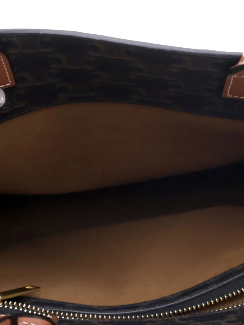 CELINE 2020 SMALL TRIOMPHE COATED CANVAS VERTICAL CABAS SATCHEL