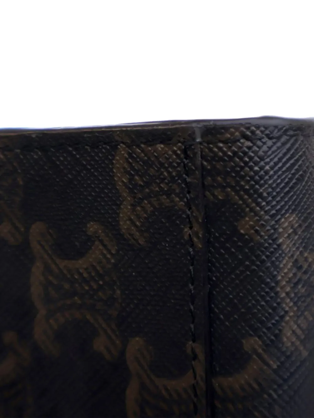 CELINE 2020 SMALL TRIOMPHE COATED CANVAS VERTICAL CABAS SATCHEL