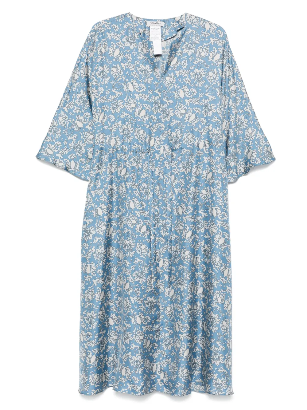 Shop 's Max Mara Vanessa Midi Dress In Blue