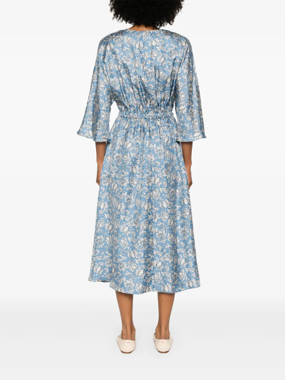 Shop 's Max Mara Vanessa Midi Dress In Blue