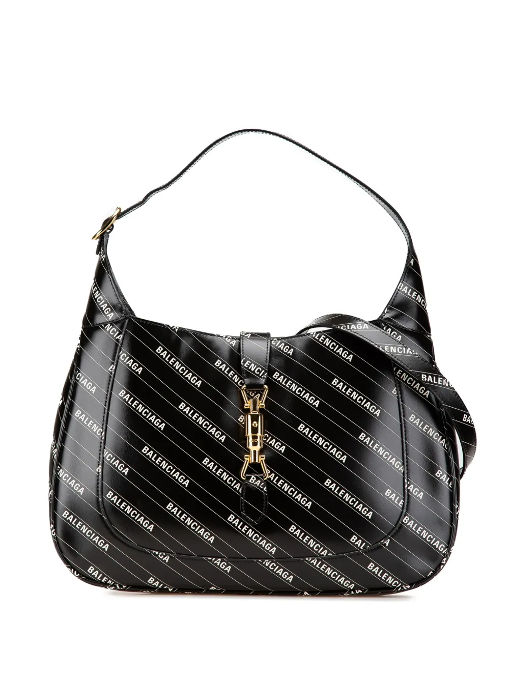 Gucci Pre-Owned 2016-2024 Balenciaga The Hacker Project Medium Calfskin Jackie 1961 crossbody bag | Black | Image 1