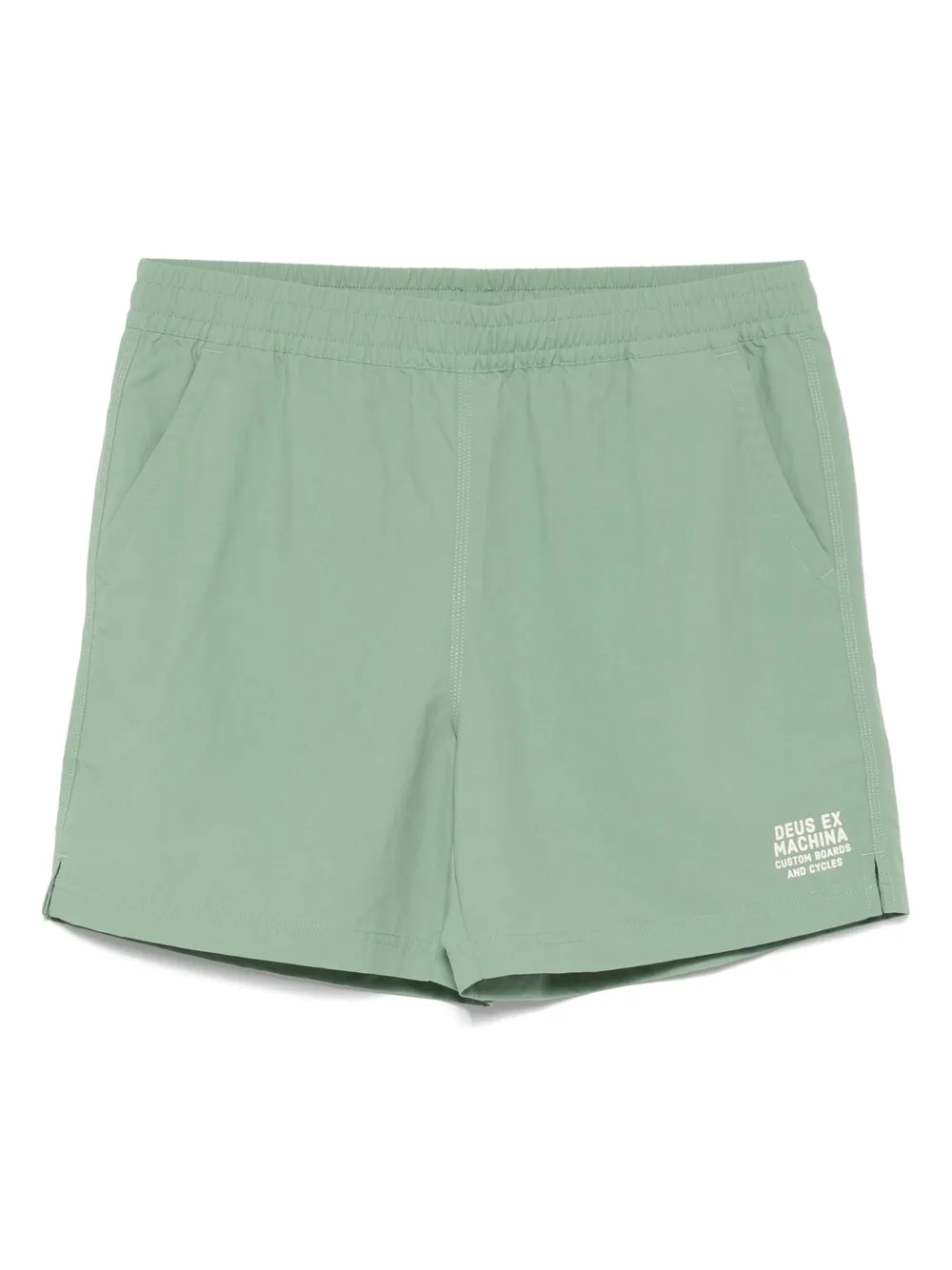 Deus Ex Machina Zwembroek met logoprint Groen