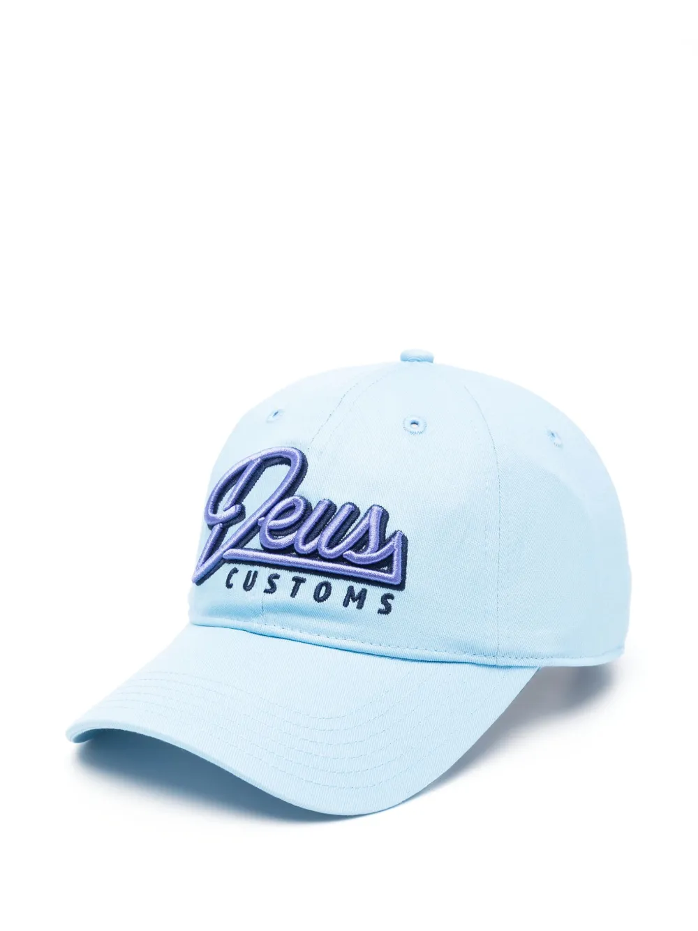 Deus Ex Machina logo-embroidered cap Blauw