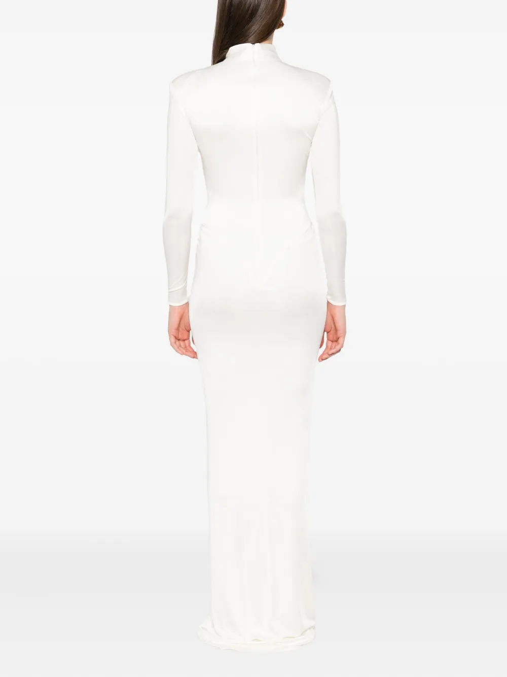 The New Arrivals Ilkyaz Ozel Darja gedrapeerde jurk Wit