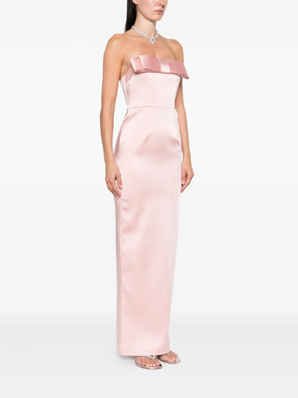 The New Arrivals Ilkyaz Ozel Sisu maxi-jurk Roze