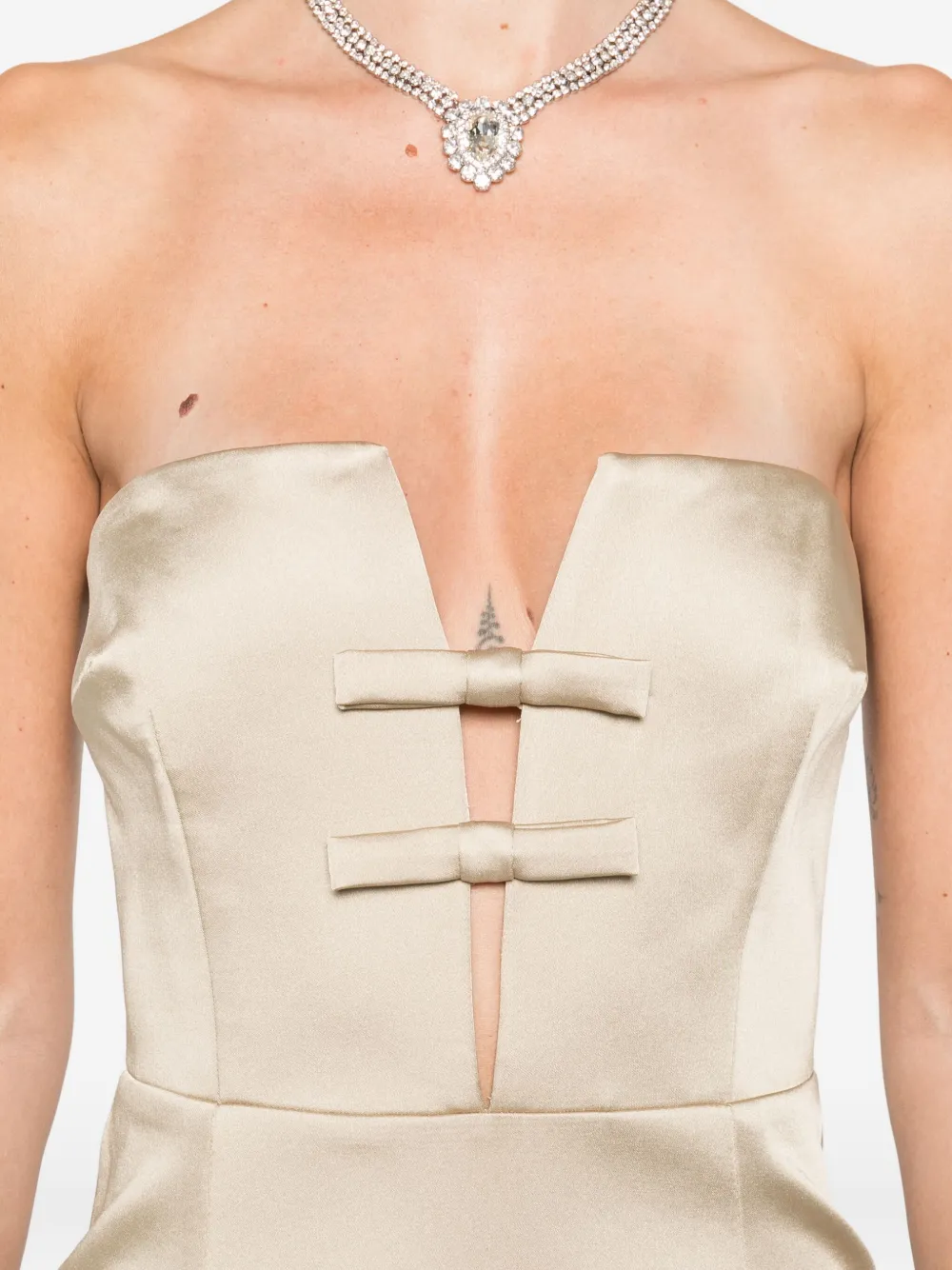 The New Arrivals Ilkyaz Ozel Noa jurk Beige