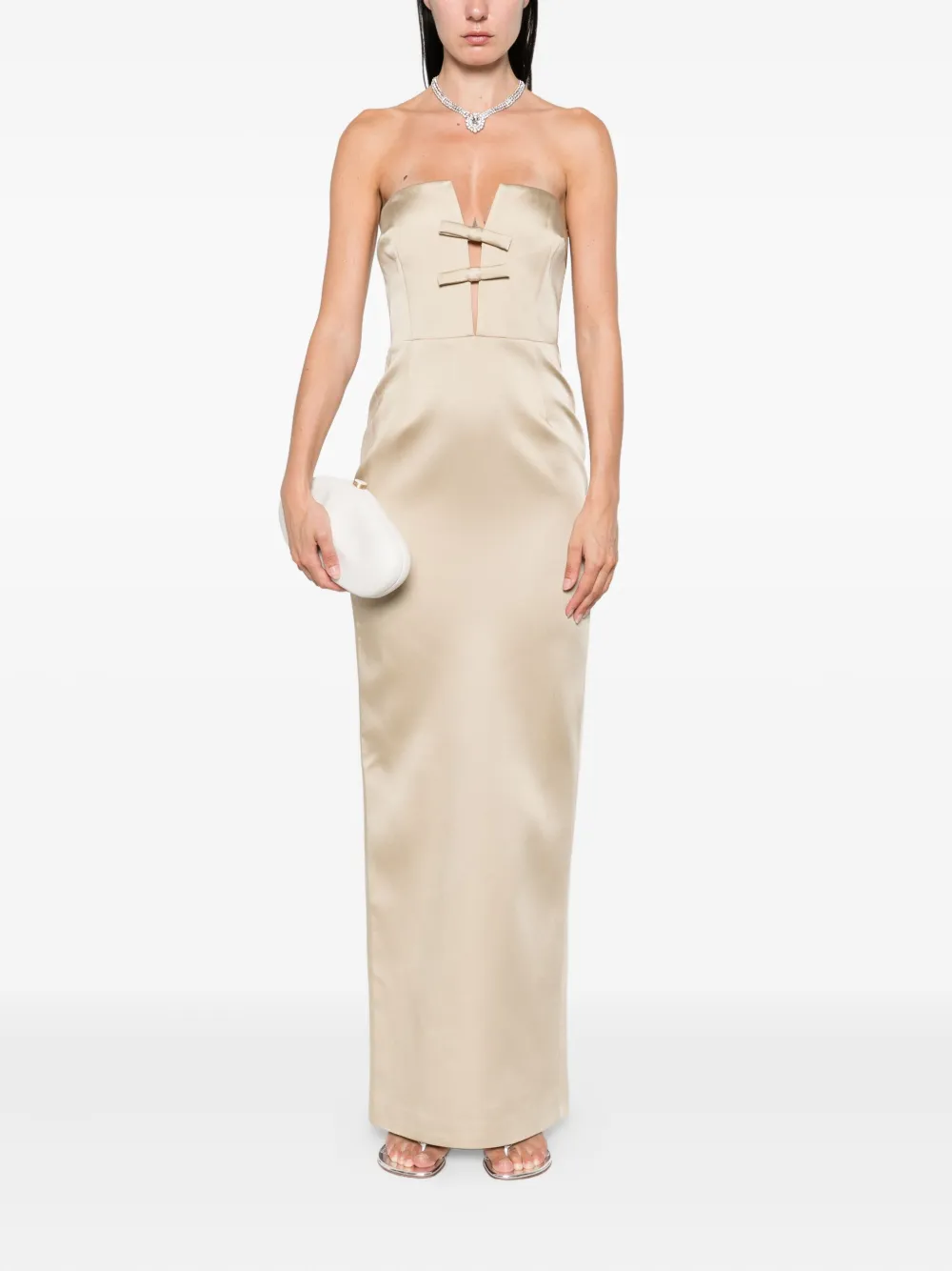 The New Arrivals Ilkyaz Ozel Noa jurk Beige