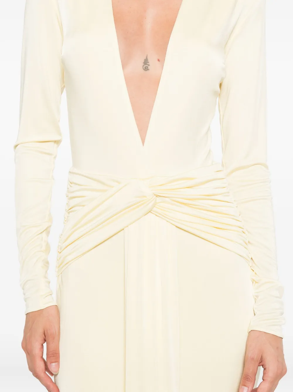 The New Arrivals Ilkyaz Ozel Azure maxi dress Geel