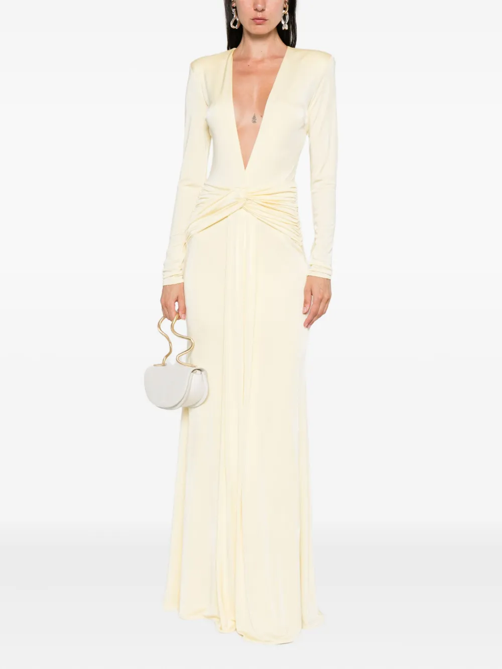 The New Arrivals Ilkyaz Ozel Azure maxi dress Geel