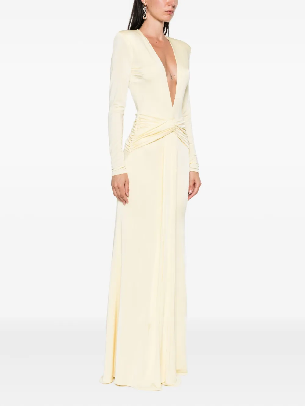 The New Arrivals Ilkyaz Ozel Azure maxi dress Geel
