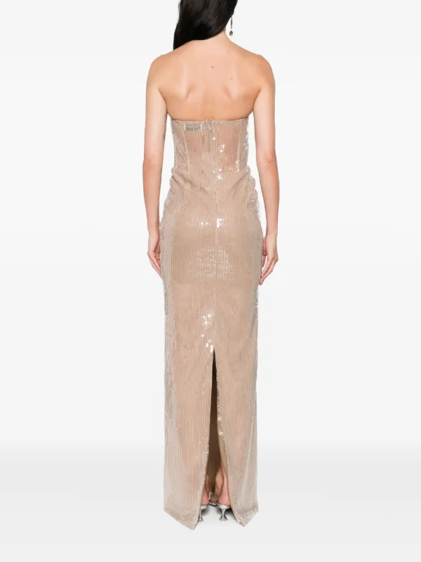 The New Arrivals Ilkyaz Ozel Tara Dress | Neutrals | FARFETCH