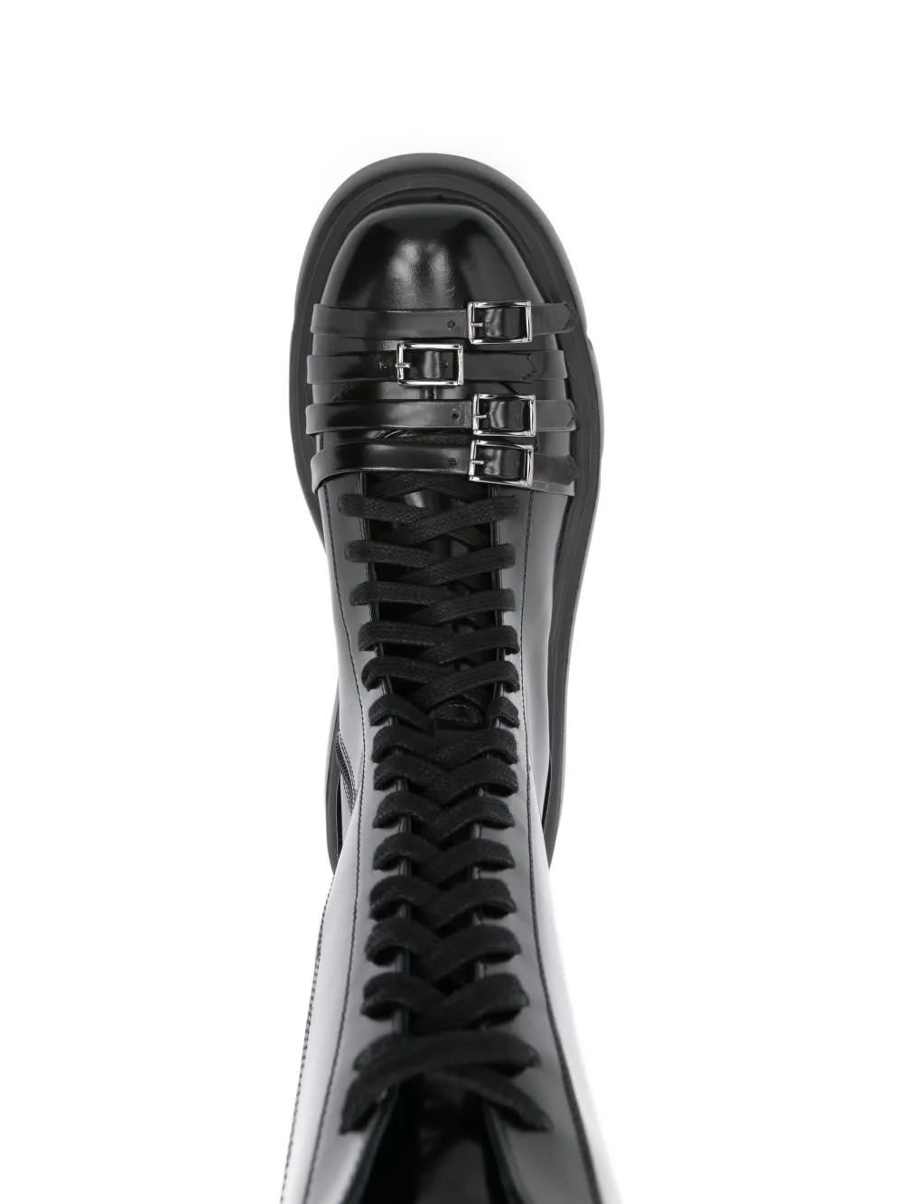 Simone Rocha lace-up platform boots Black