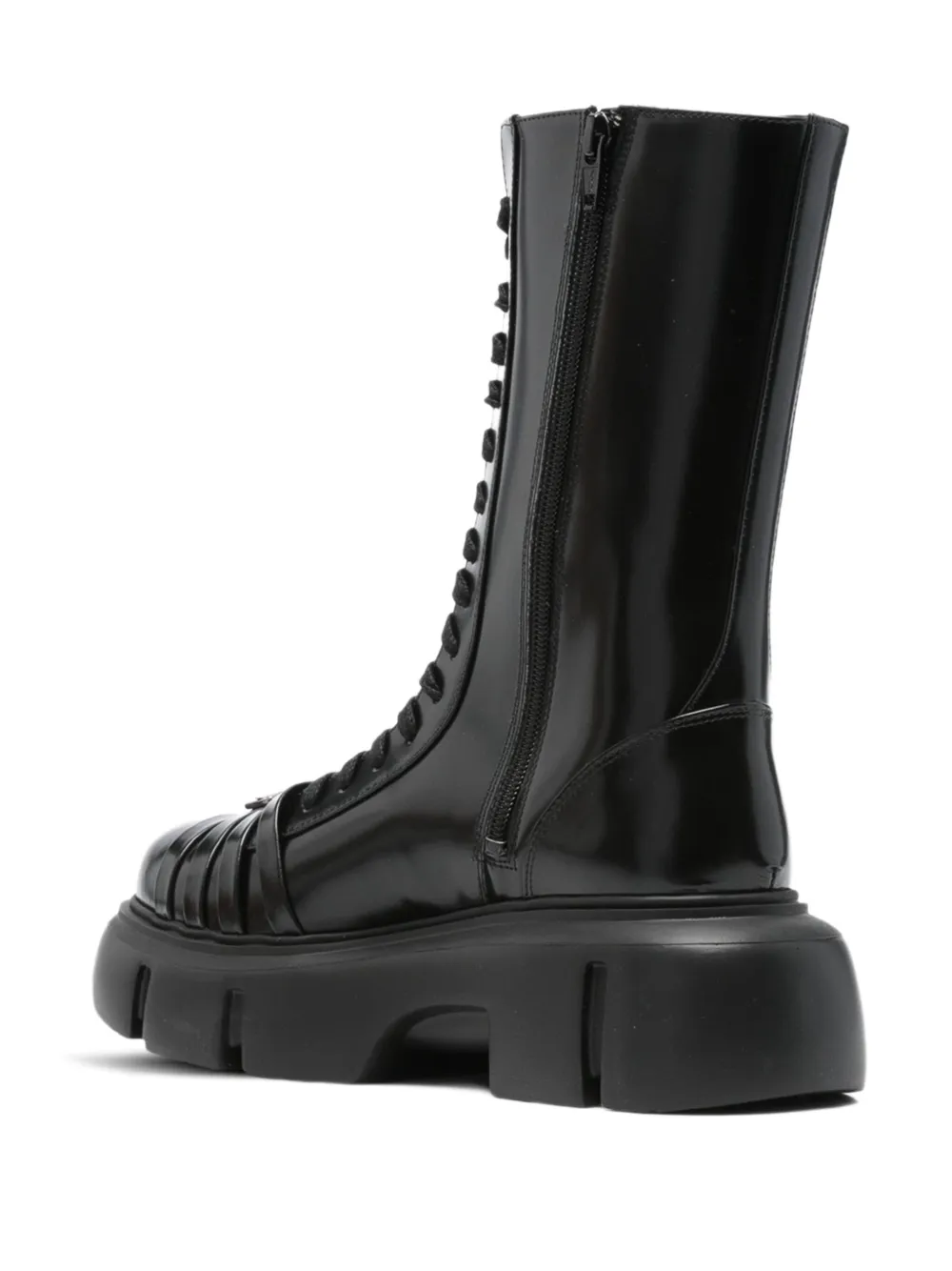Simone Rocha lace-up platform boots Black