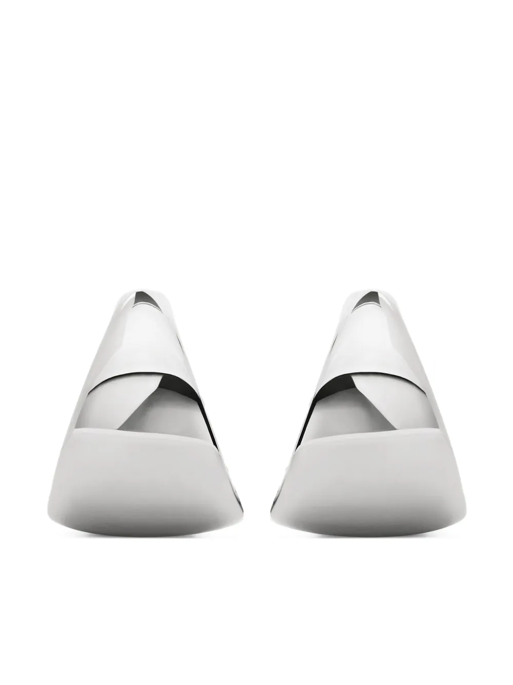 Monica Vinader tapered large hoop earrings | Silver | Image 1