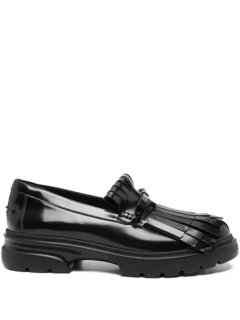Simone Rocha Low Tracker Fringe leather loafers