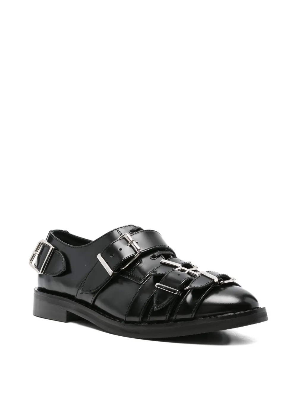 Simone Rocha multi-buckle Brogues Black