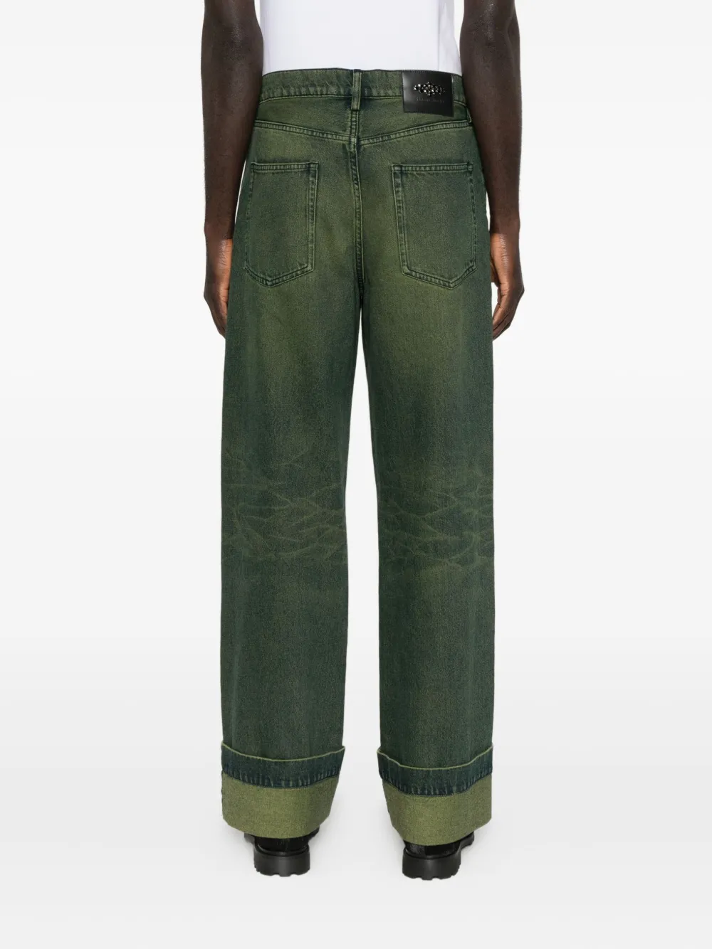 Simone Rocha Straight-leg Jeans In Green