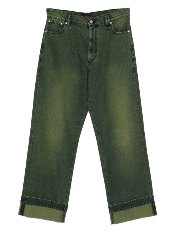 Simone Rocha Straight-leg Jeans in Green