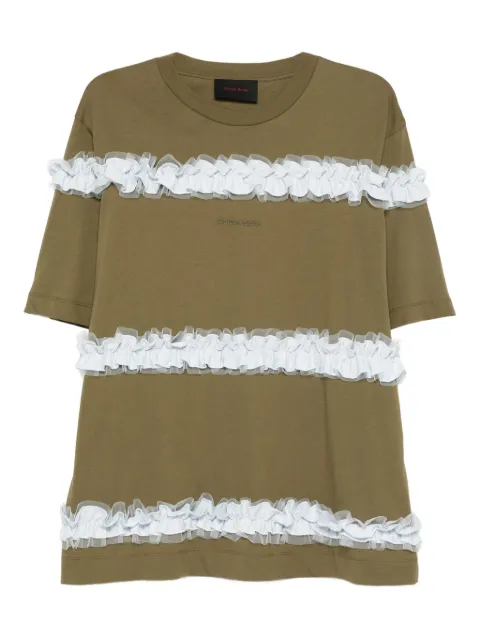 Simone Rocha ruffle-detail T-shirt 