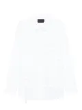 Simone Rocha ruffled poplin shirt - White