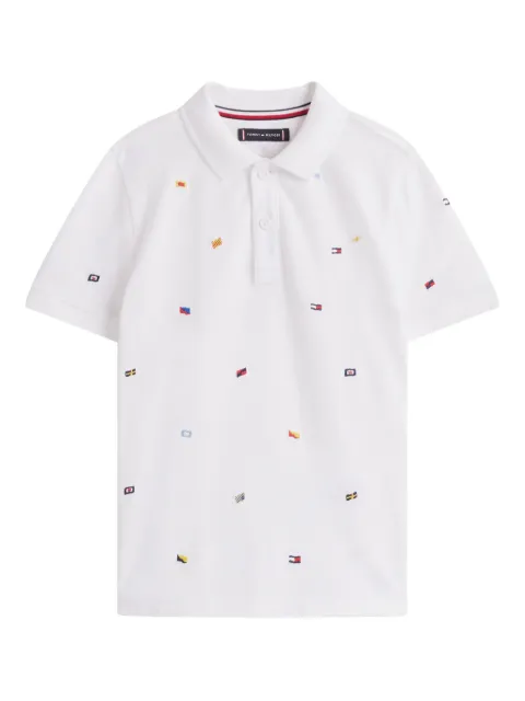 Tommy Hilfiger Junior playera tipo polo Flag