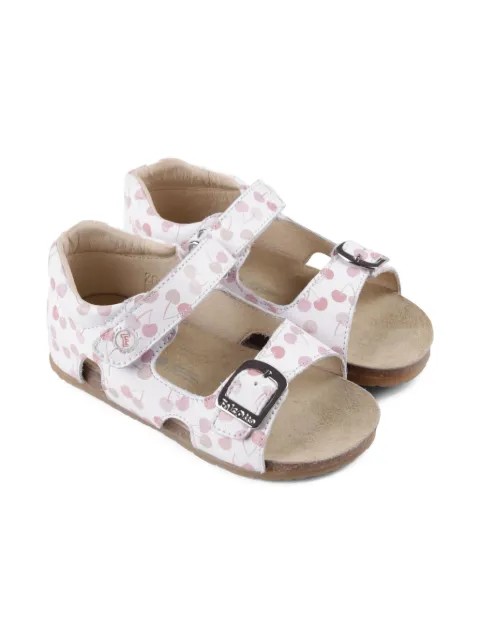 Falcotto sandalias con cerezas estampadas