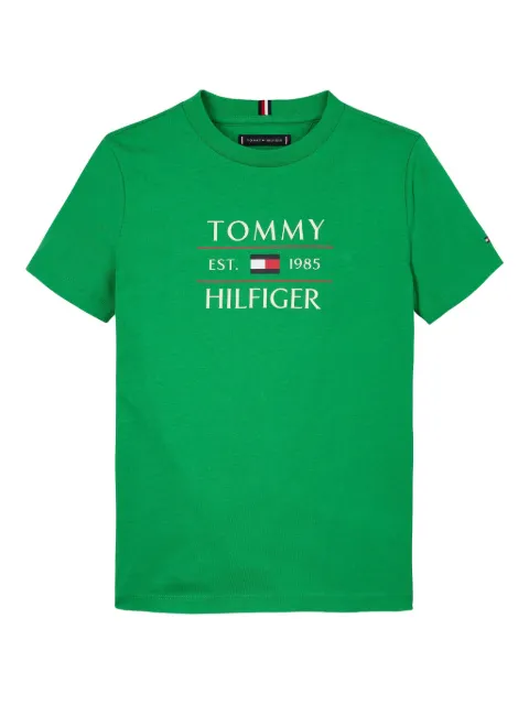 Tommy Hilfiger Junior logo-print crew-neck T-shirt 
