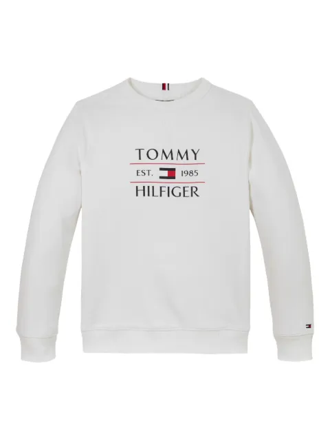 Tommy Hilfiger Junior sudadera con cuello redondo y logo estampado
