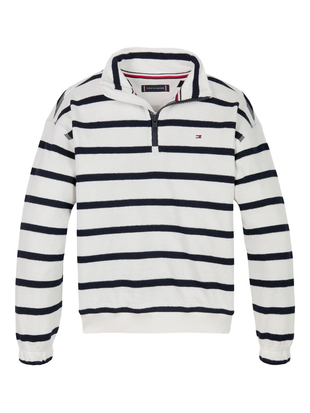 Tommy Hilfiger Junior sudadera con motivo de rayas | blanco | Image 1