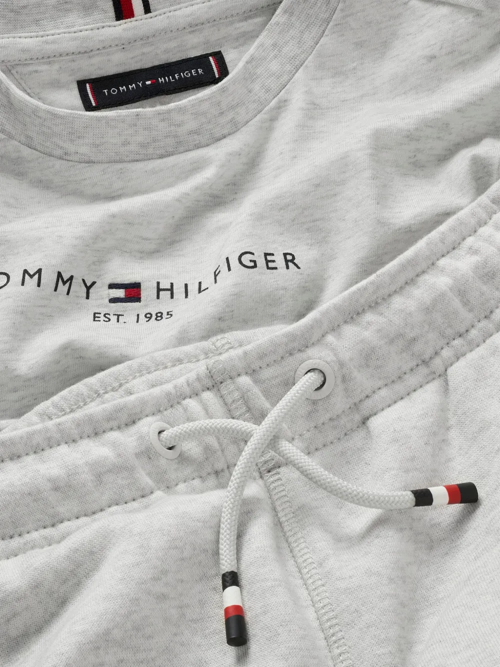 Tommy Hilfiger Junior Shorts van katoenblend Grijs