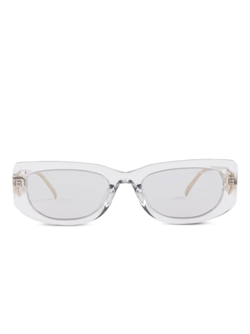 Prada Eyewear Zonnebril met logo Wit