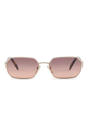 PRADA　ラウンドサングラス Prada Eyewear ラウンドフレーム サングラス | ゴールドトーン