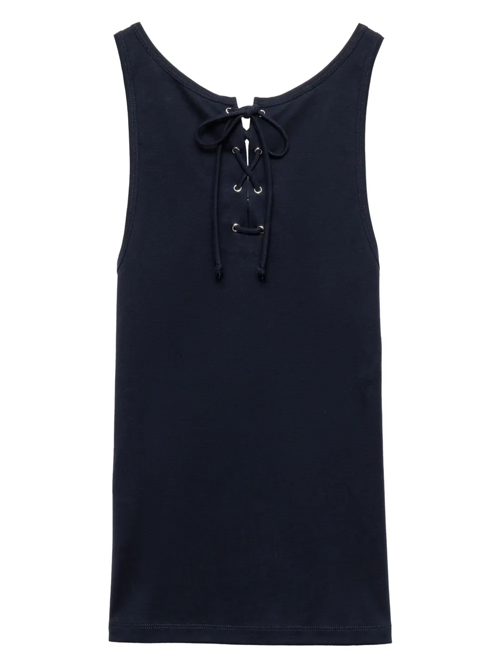 Prada Tanktop met veters Blauw