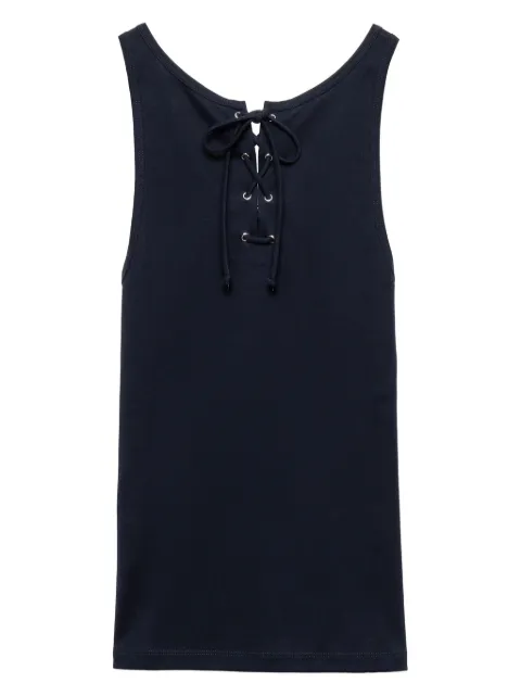 Prada lace-up tank top