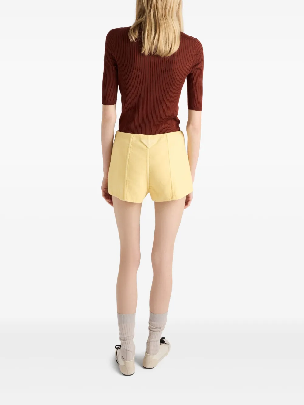 Prada Katoenen polotop Bruin